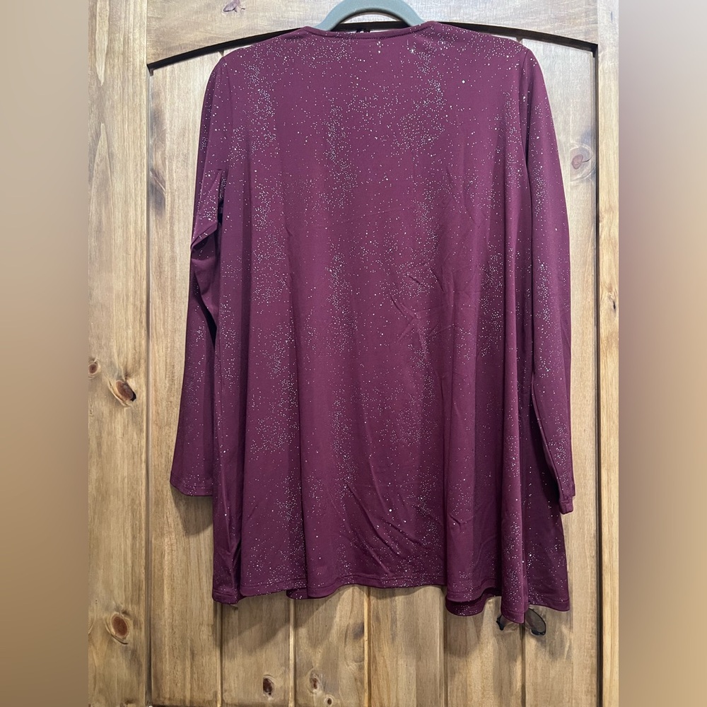 🎈Antthony Deep Red Glitter Cardigan